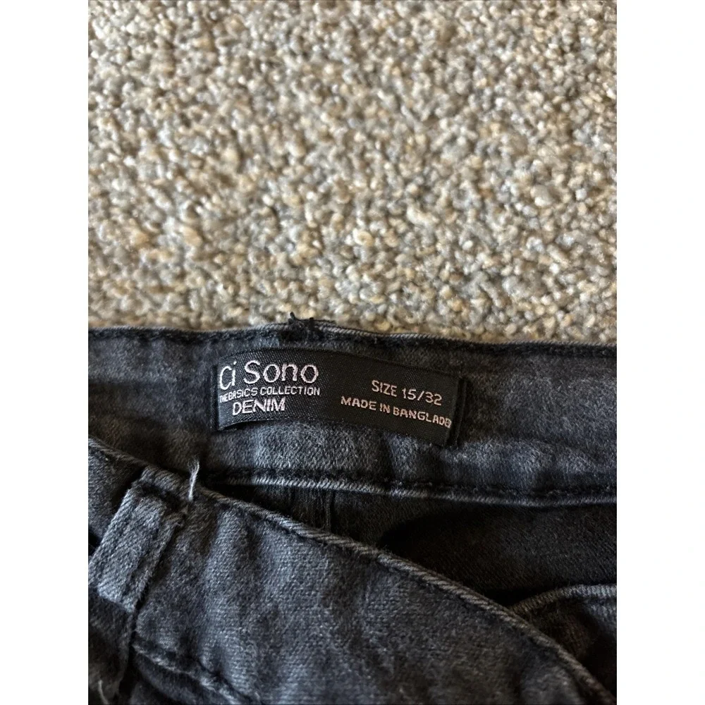 Ci Sono Size 15/32 Womens Jeans Mid‎ Rise Skinny Stretch Dark Wash